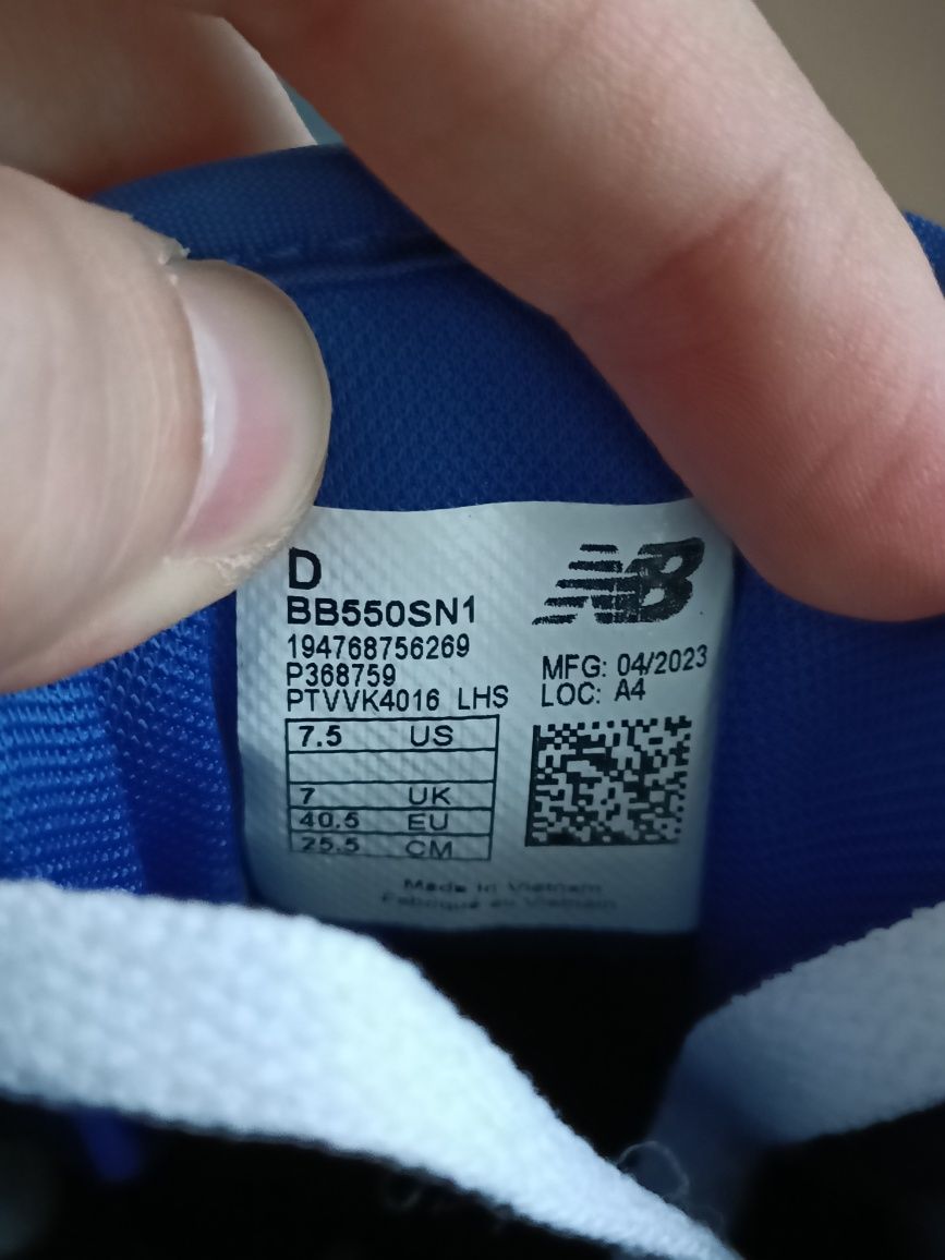 New Balance 550 номер 40.5 код 36A