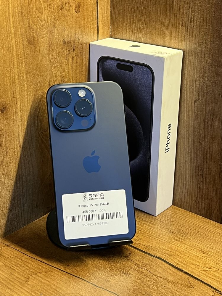 iphone 15 Pro 256gb 100% apple blue titan