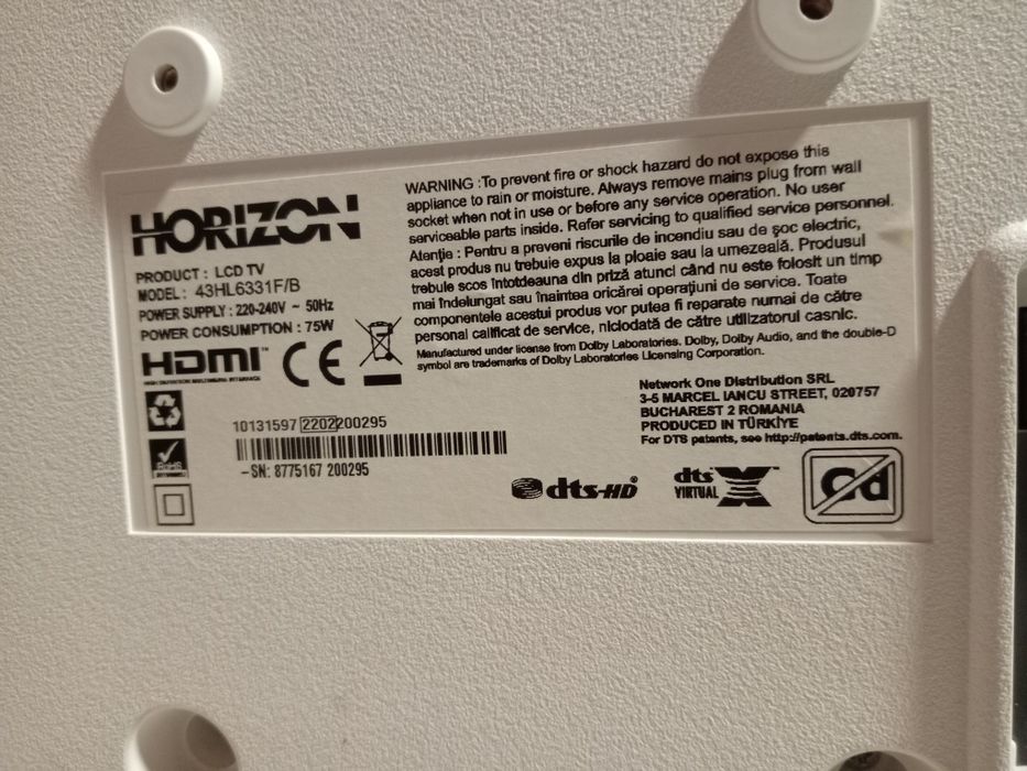 Телевизор Horizon 43HL6331F/B