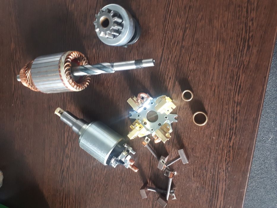 Componente electromotor...bobina bendix carbuni rotor pentru JCB