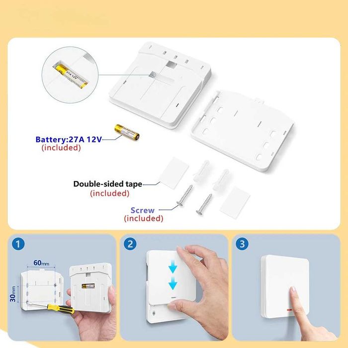Ключ за осветление с безжично RF433 дистанционно управление