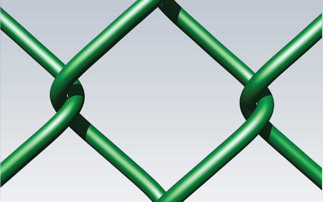 Plasa impletita verde PVC