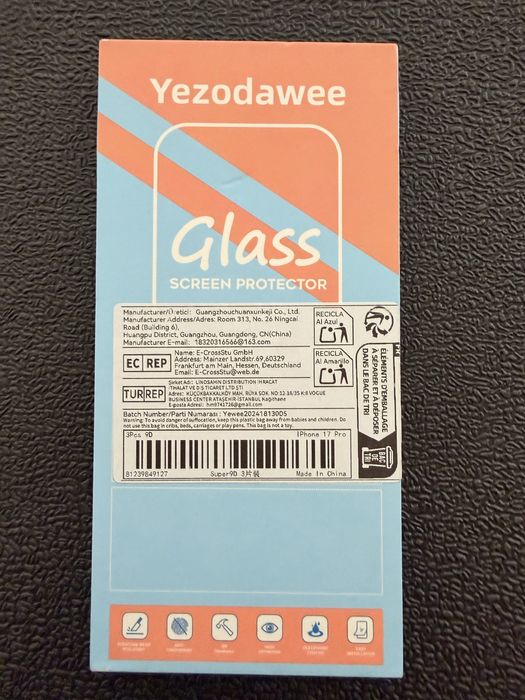 Folie sticla iphone 17 pro