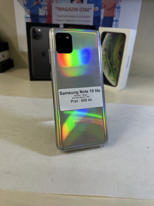Samsung note 10 lite / 128 gb / garantie / cadou folie de sticla