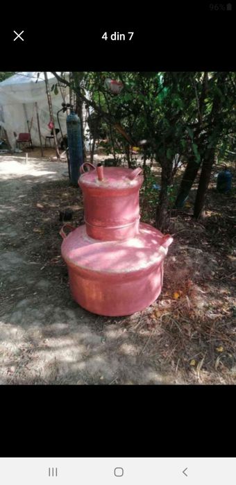 Vând cazan de țuică la 120 de  Litri  cu fundul de 4 mm