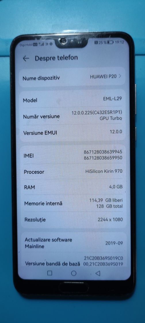Telefon Huawei P20 EML-L29 128G Impecabil