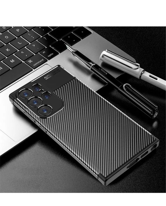 Husa Din Silicon Samsung S21 S22 S23 S24 S25 Plus Ultra Autofocus Neag
