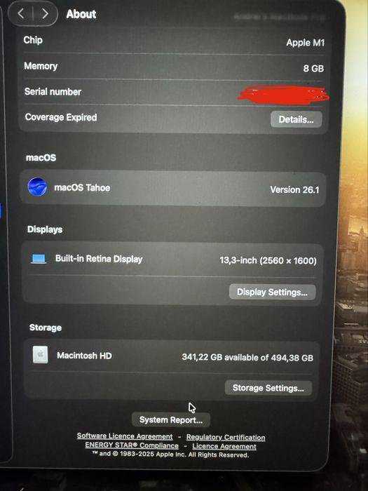 MacBook pro m1 512gb