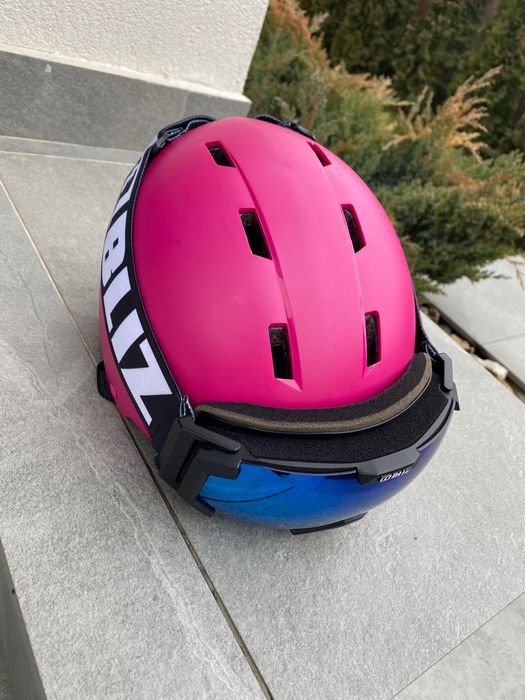 Cască și ochelari ski fete!