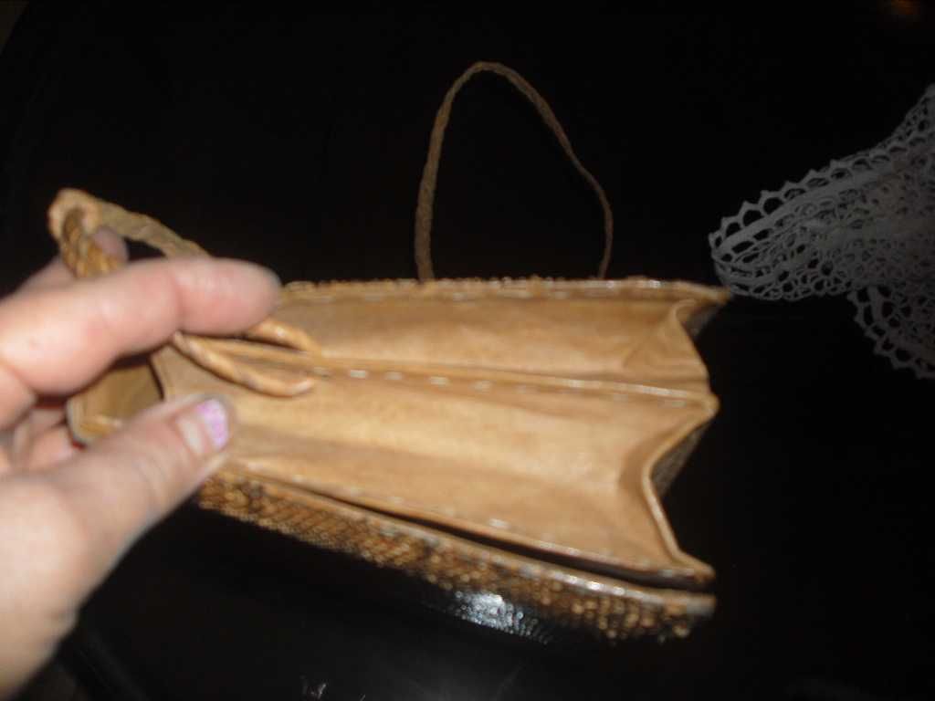 чанта от змийска кожа