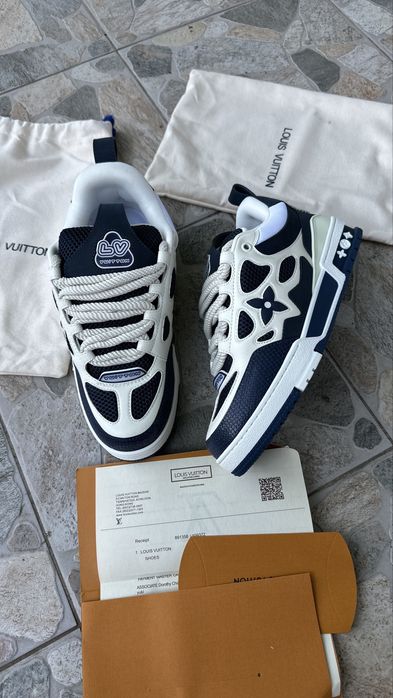Adidasi Louis Vuitton Skate Albastrii Noi