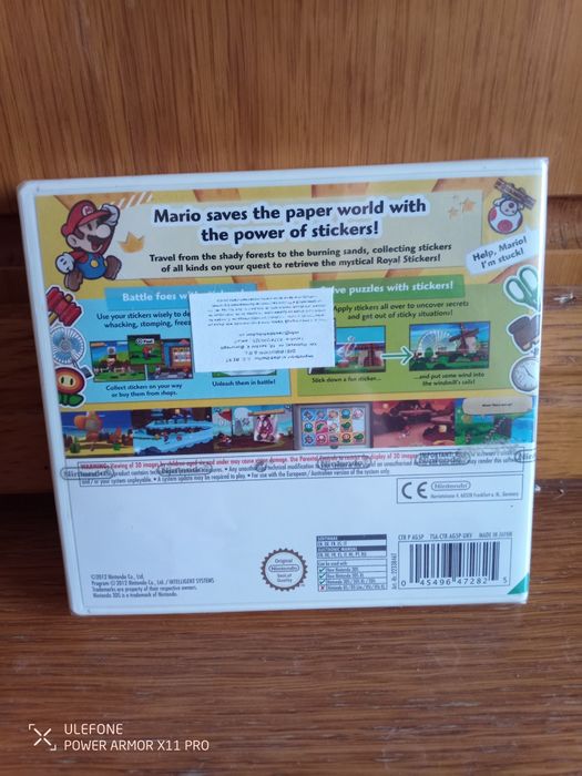 Joc Paper Mario Sticker Star Nintendo 3DS 2DS nou sigilat