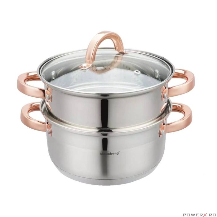 Oala pentru abur 3 pcs, 20 cm, 3.1 litri, Klausberg