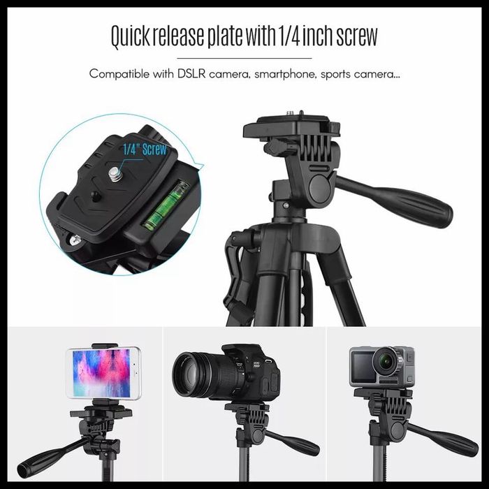 Проф.  Трипод. 165см! + адаптер за телефон. Фотография. Видео. статив.