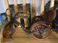 Игрушечные антикварные коляски для кукол, Франция, дерево, металл