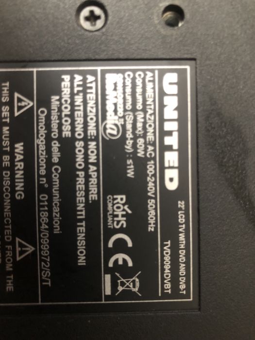 Tv cu dvd incorporat 150 lei