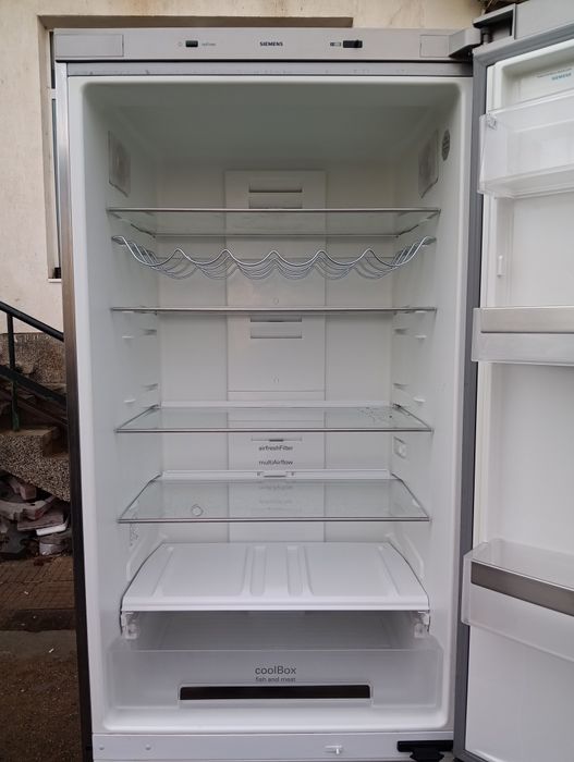 Иноксов комбиниран хладилник с фризер Сименс Siemens 2години Гаранция!