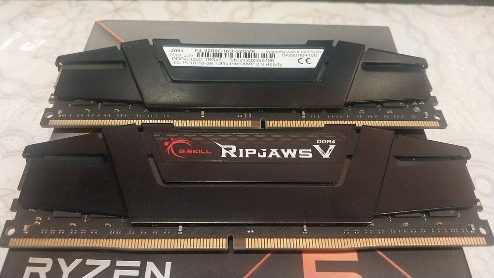 Оперативная память G.SKILL RipJaws V 32GB (2 x 16GB) DDR4 3200Mhz CL16