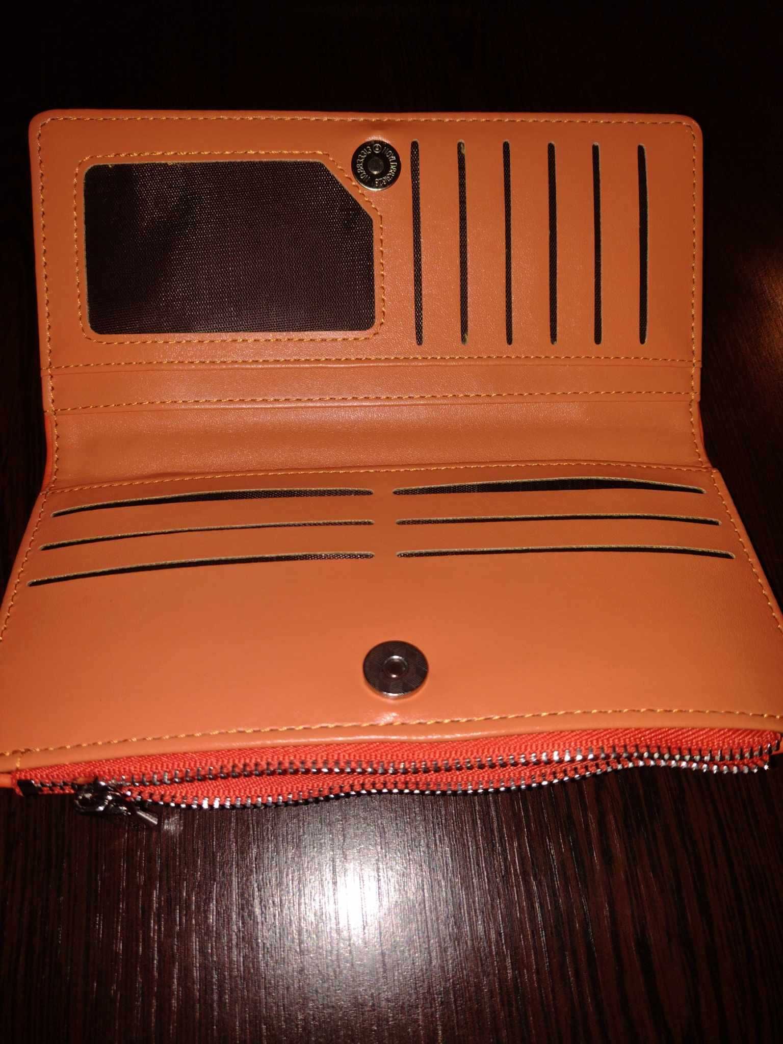 Оранжев дамски портфейл BAG TO BAG