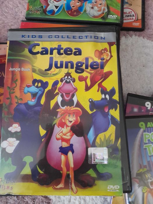 Cd-uri animate, tom si jery, strumfi, kemy curiosul si cu printese