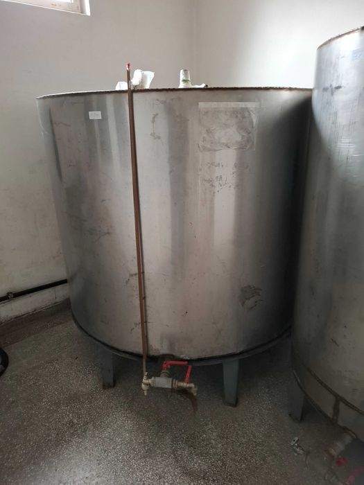 bazin inox cu suport si robinet golire