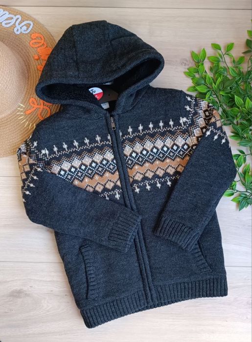 Теплая кофта на мальчика 6 лет