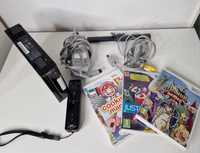 Consola Nintendo Wii cu trei jocuri + accesorii
