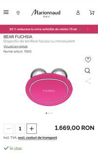 Foreo bear Fucsia dispozitiv cu microcurent