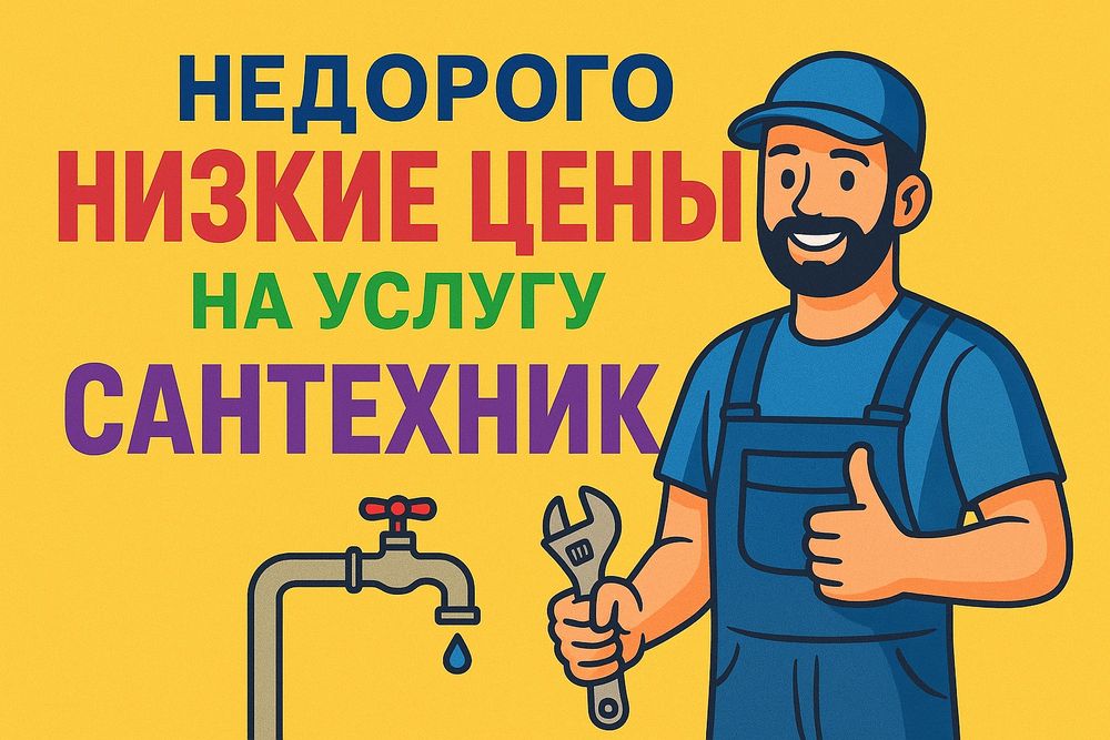 Недорого!  Услуга сантехника !Доставка материала до дому! Замена и уст