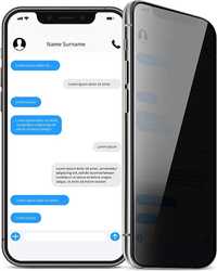 Folie sticla securizata Privacy compatibila cu iphone XS Max si iPhone