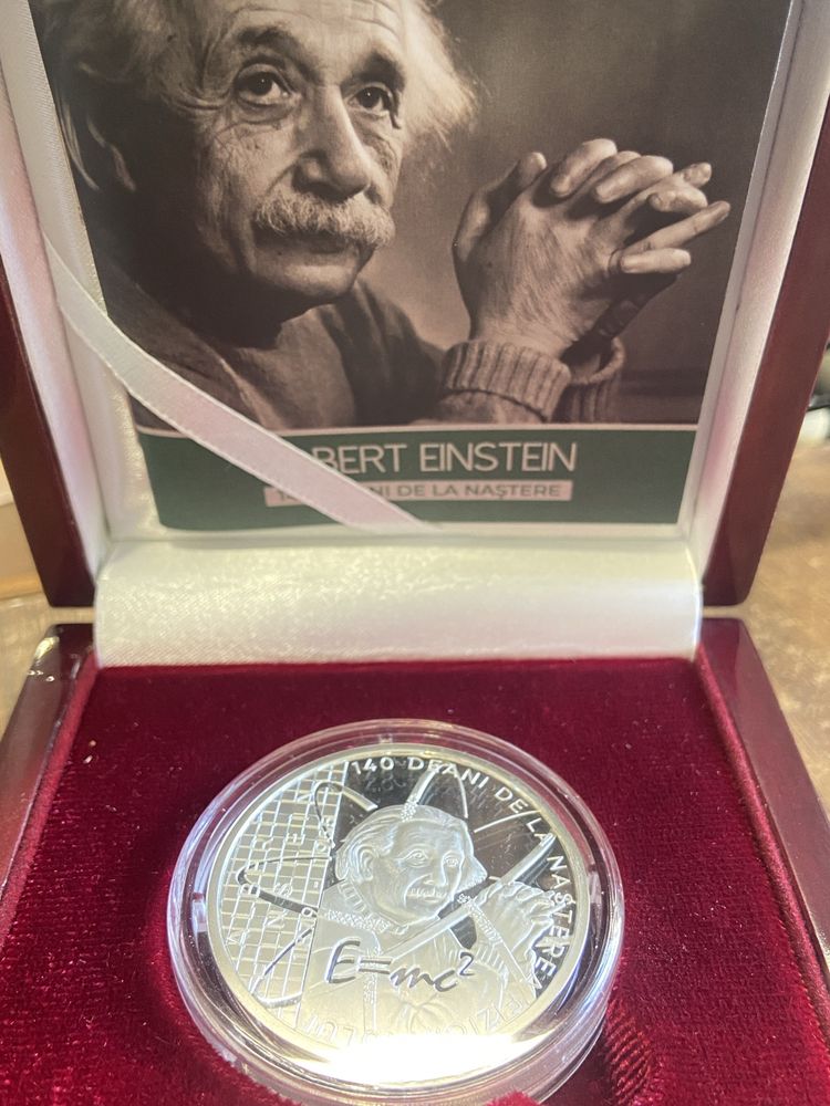 Medalie din Argint - 140ani Nașterea Albert Einstein