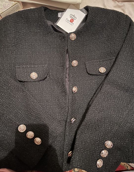 женский твидовый пиджак