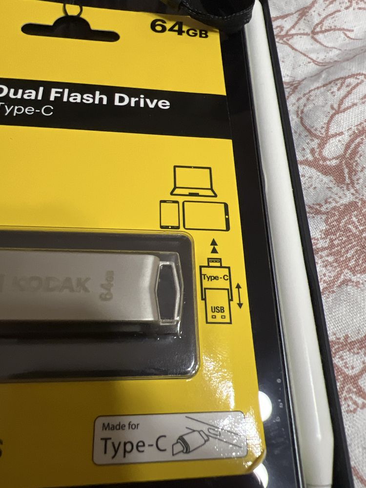 Флешка «KODAK» 64 Gb метал(новый в упаковке)тест делал на своей флешке