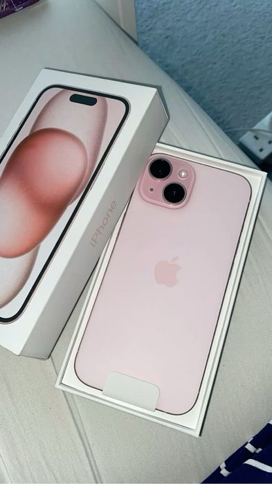 Iphone 15 128 ГБ как новый (розовый)