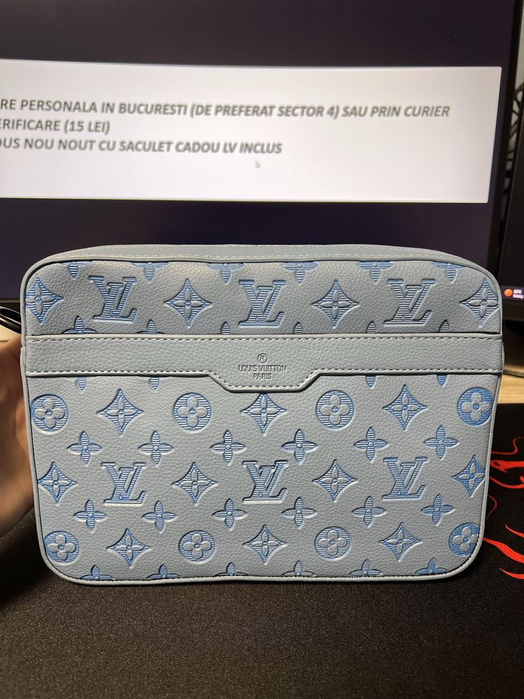 (TREND) Borseta Louis Vuitton Trio Messenger Albastra