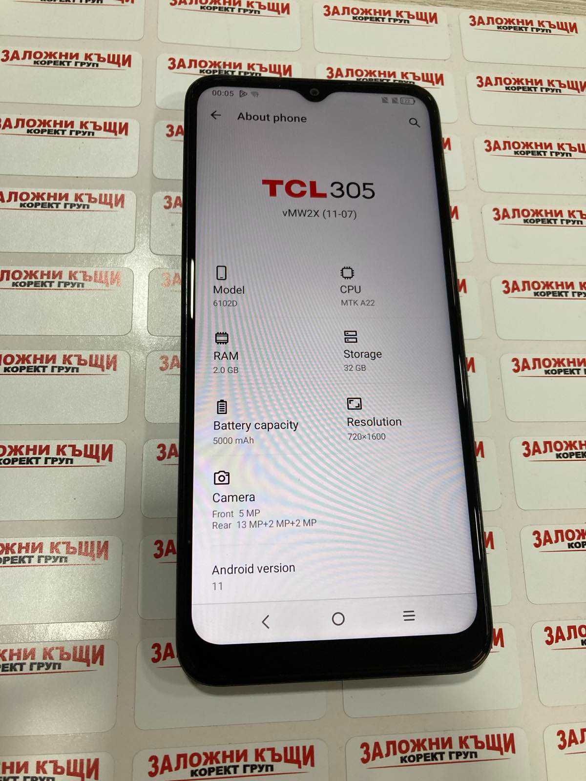 TCL 305 32GB 2GB RAM Dual