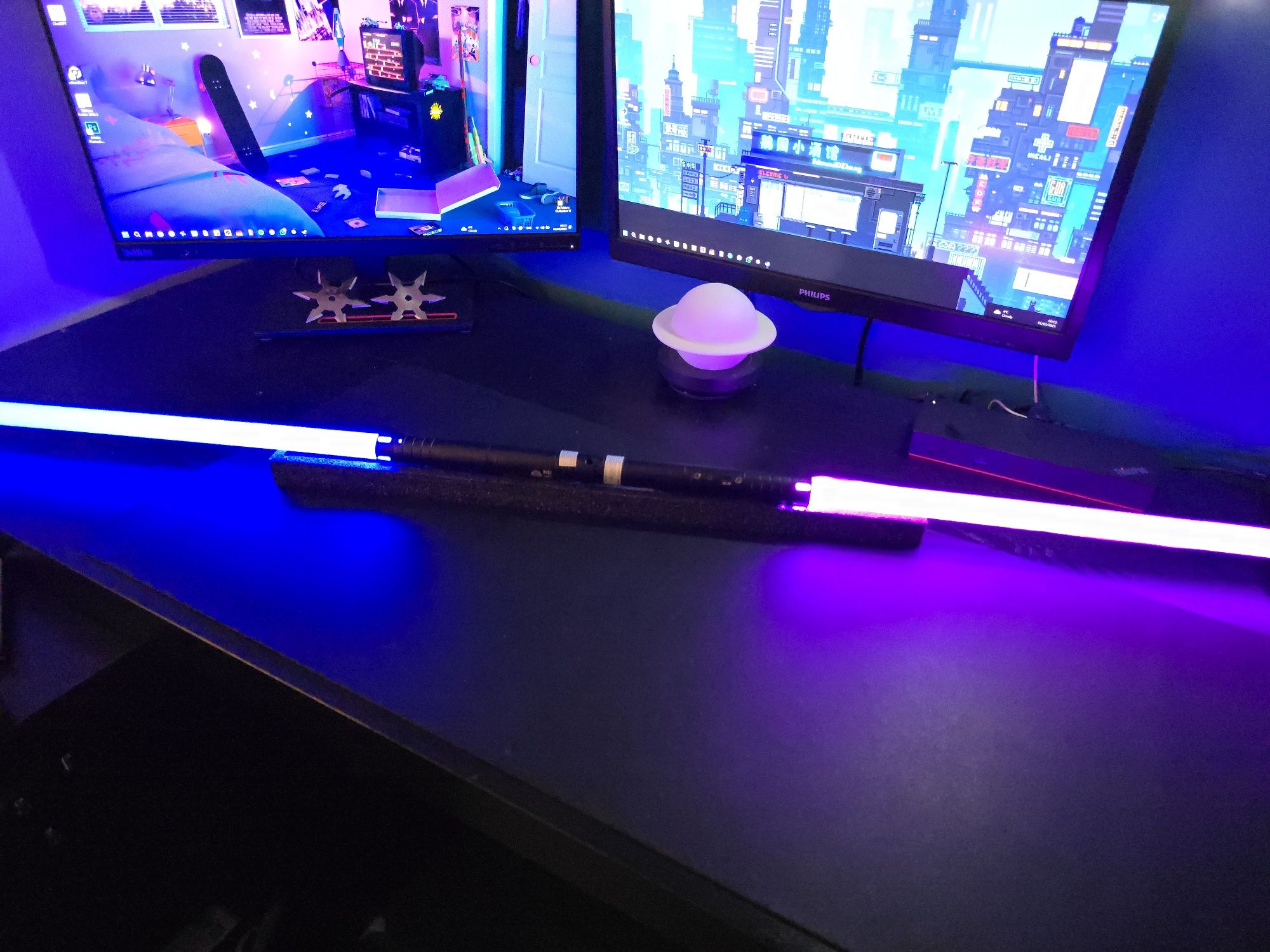 Set 2 Lightsaber Star Wars - 74cm - Sabii RGB Razboiul Stelelor