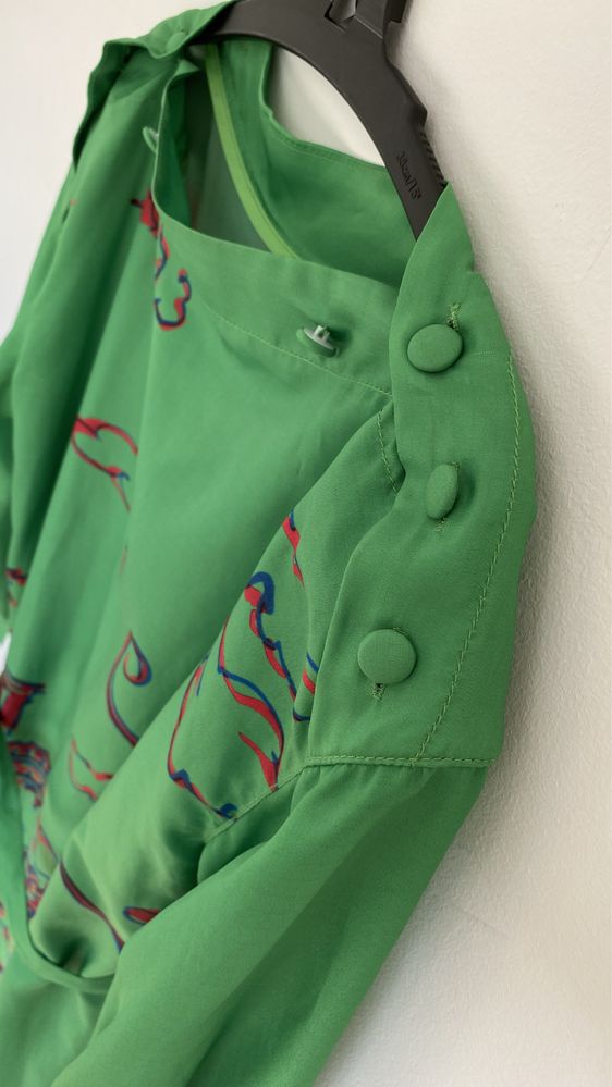 Rochie de ocazie Louis Vuitton, verde smarald, marime S, Tour Eiffel