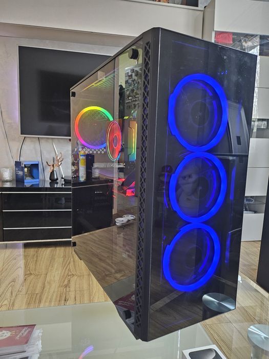 Carcasa pc deepcool  geam sticlă 4 ventilatoare