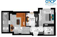 Cora Alexandriei-Oxy Residence 2, apartament 2 camere Tip A, mobilat!