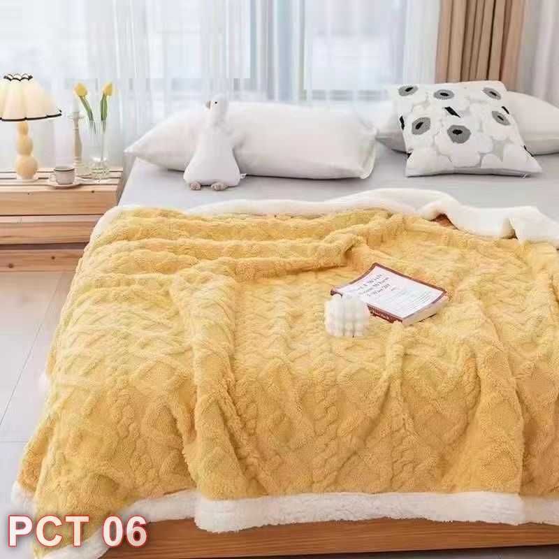 Patura Cocolino cu blanita  tricotaj Uni 200x230cm