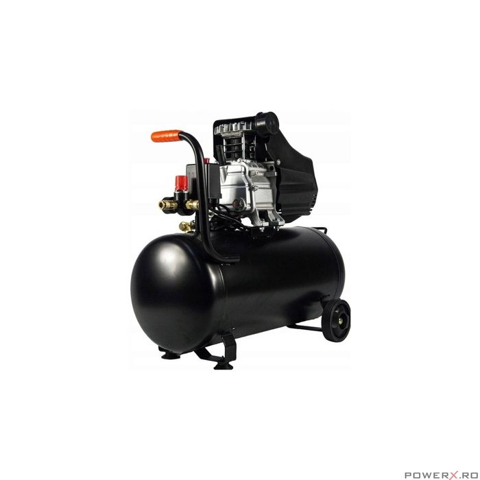 Compresor 50L cu 1 cilindru pe ulei, BLACK
