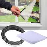 Plasa tantari fereastra cu banda magnetica 150x180 cm anti-insecte alb