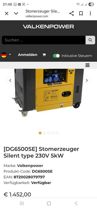 generator walkenpower diesel