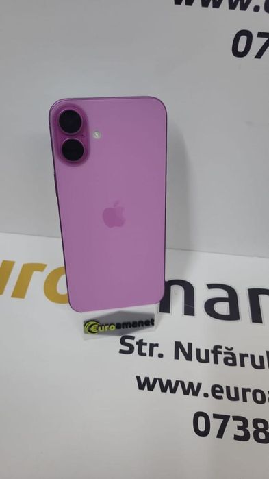 Telefon mobil Apple iPhone 16 Plus,128GB, 5G, Pink,100% -N-