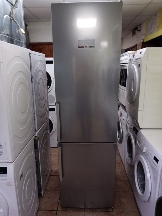 Иноксов комбиниран хладилник с фризер Бош Bosch A+++ 2 години гаранция