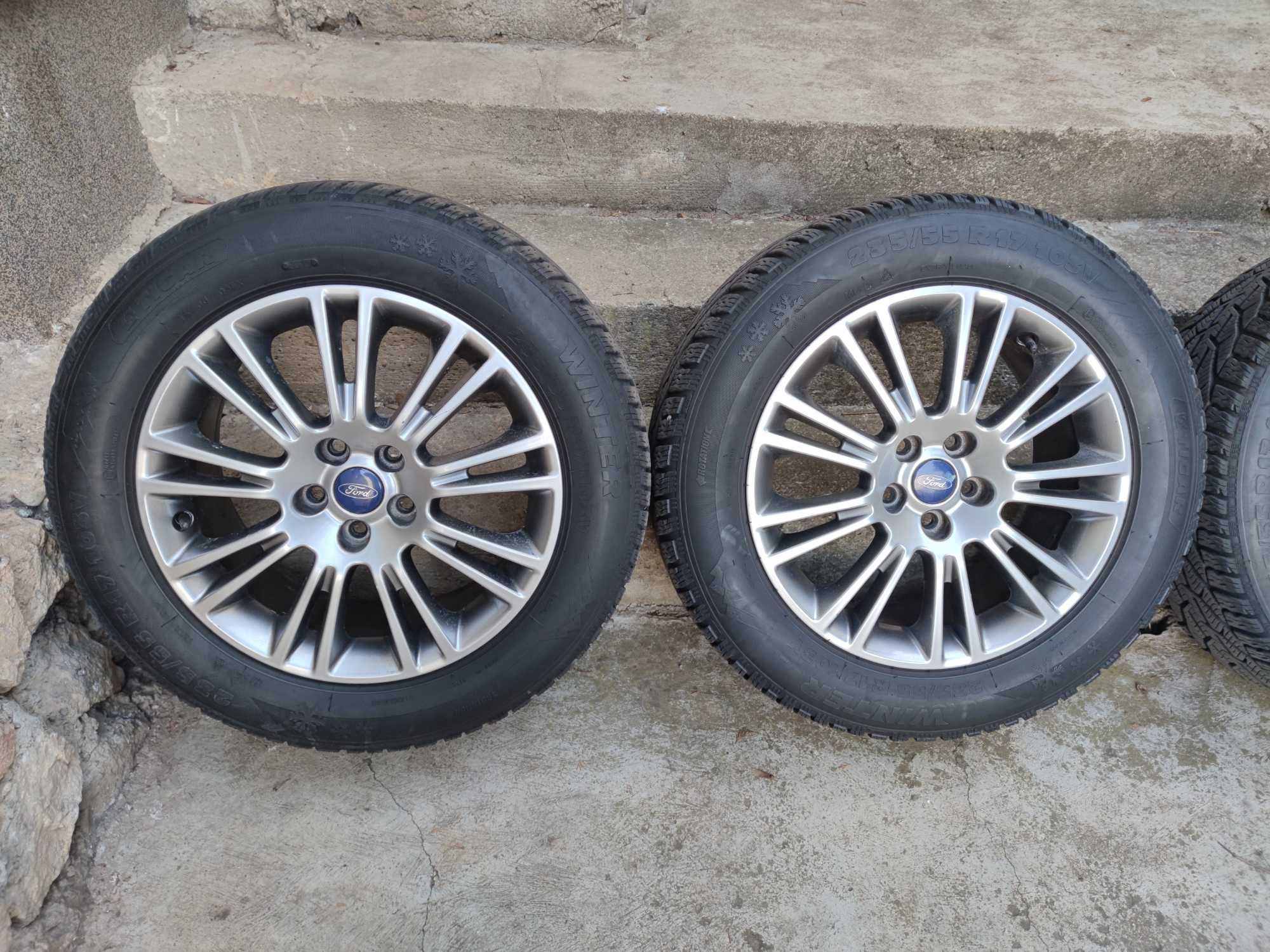Jante aliaj 235/55R17 Ford Kuga+cauciucuri iarna+senzori presiune