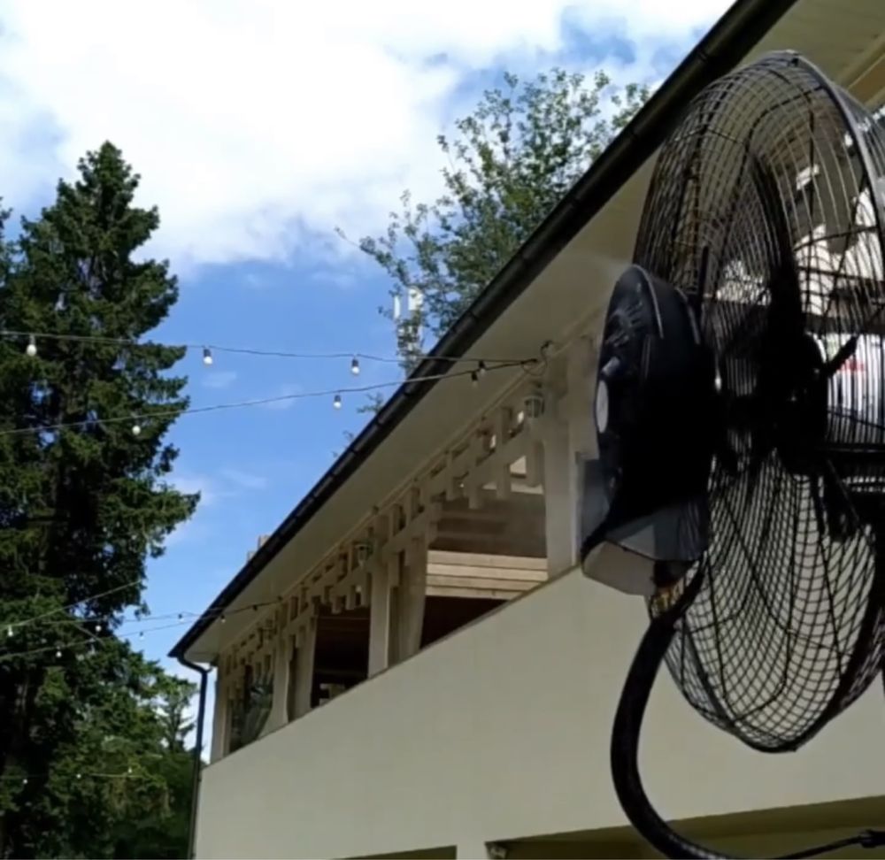 Вентилятор с распылением воды Увлажняет, охлаждает и очищает воздух