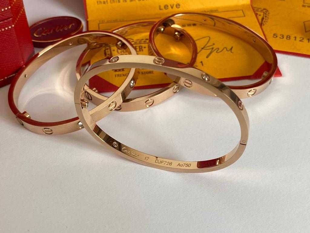 Brățară Cartier LOVE 17 Rose Gold 585