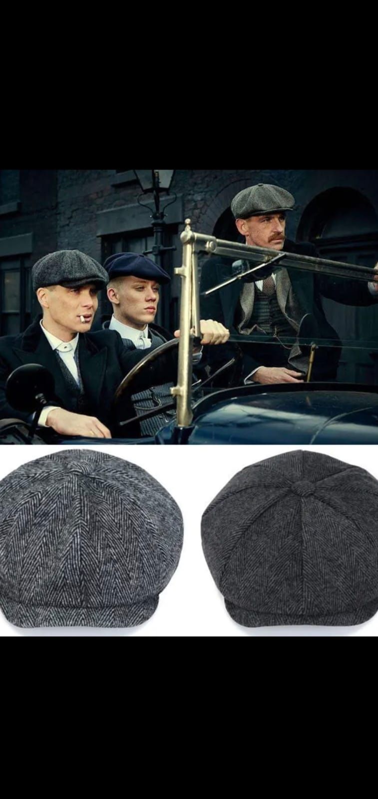 Bască Peaky Blinders, model 2024